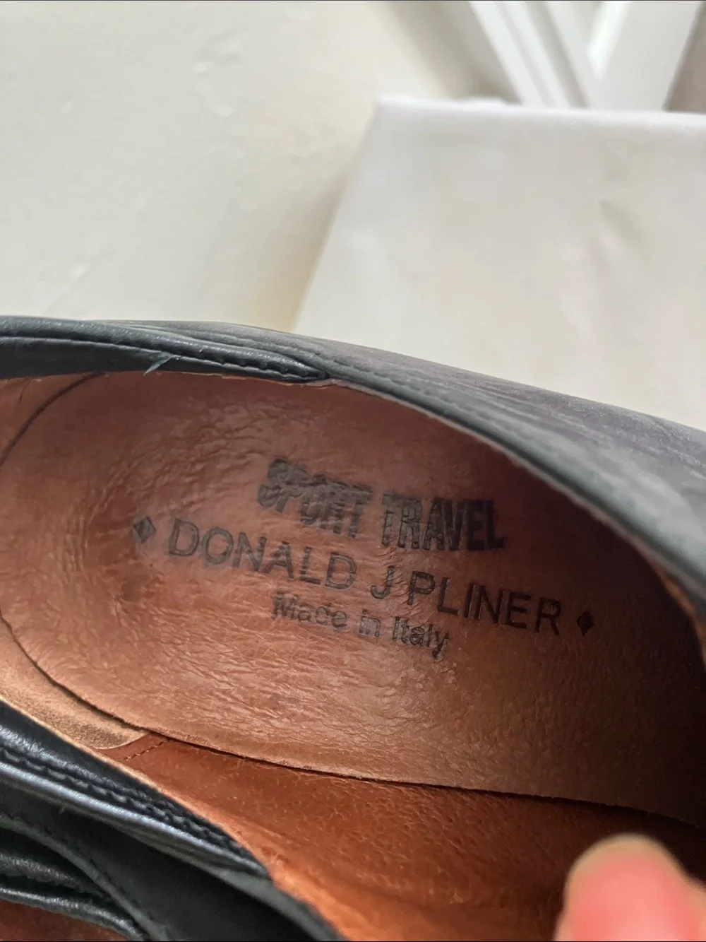 Donald J. Pliner Black Suede Sport Travel Lace-Up Block Heel Oxfords